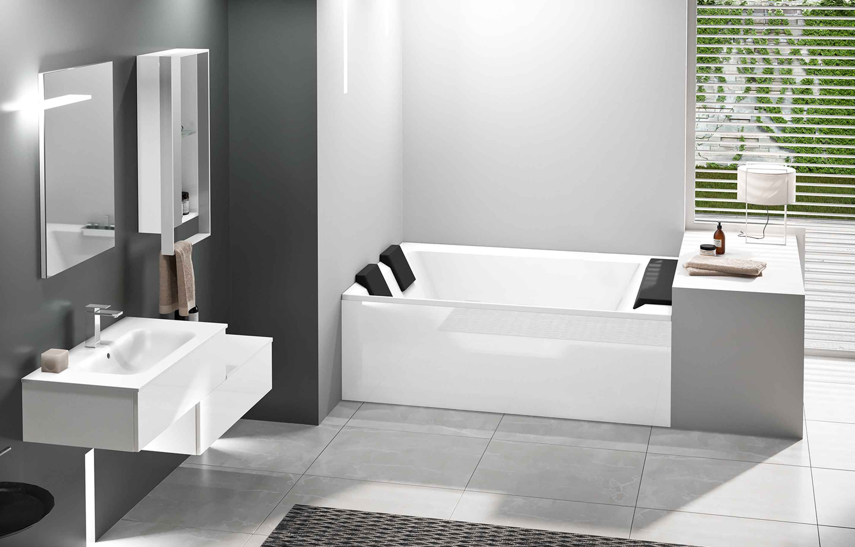 Bañeras - Divina Dual - instalación entre paredes