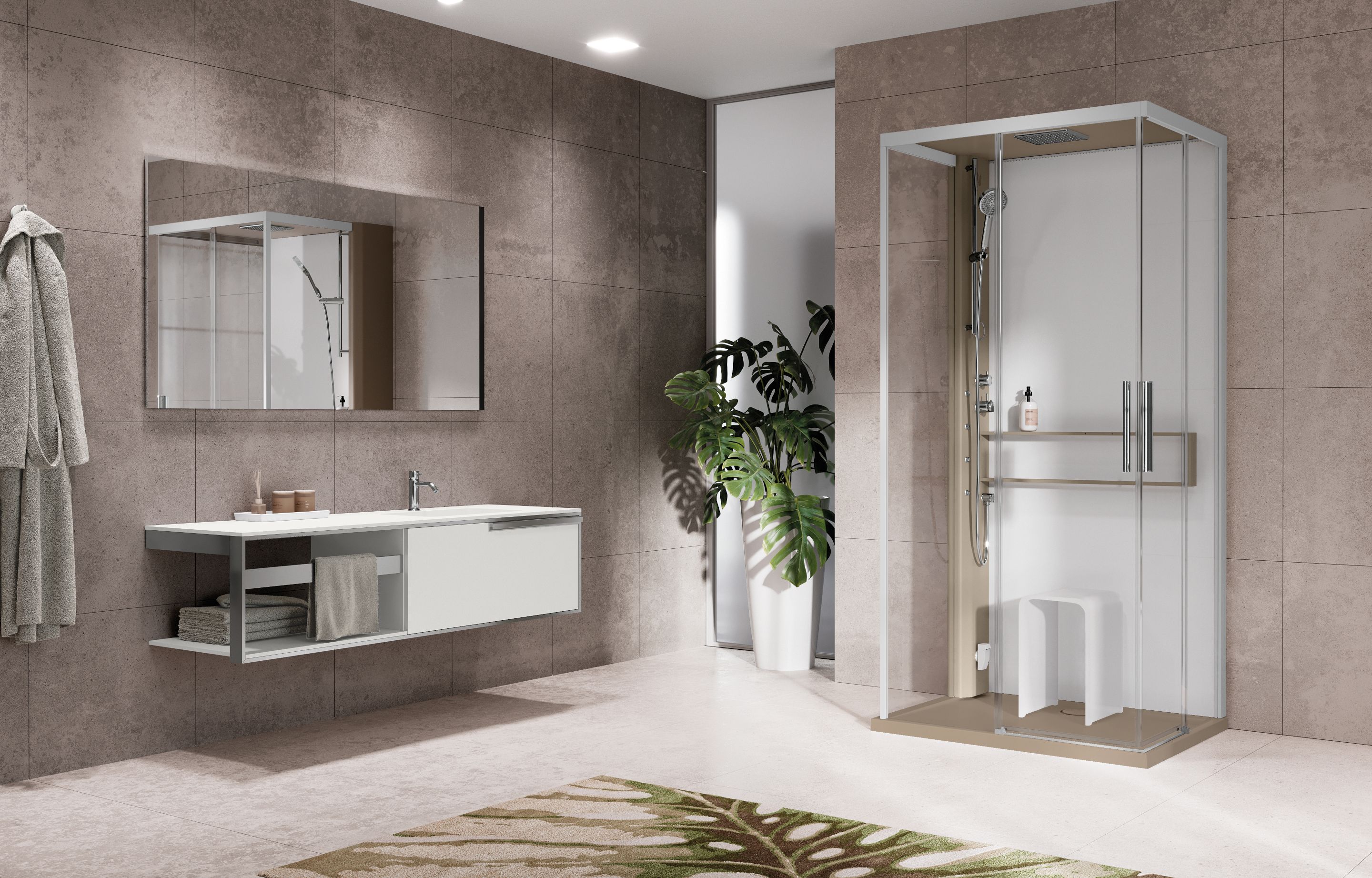 Cabinas de ducha - Glax 2 A+F