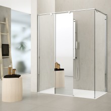 Mamparas de ducha abiertas - Kuadra H12