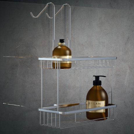 Accessories - Cesta Portaobjetos Para Cristal De Ducha