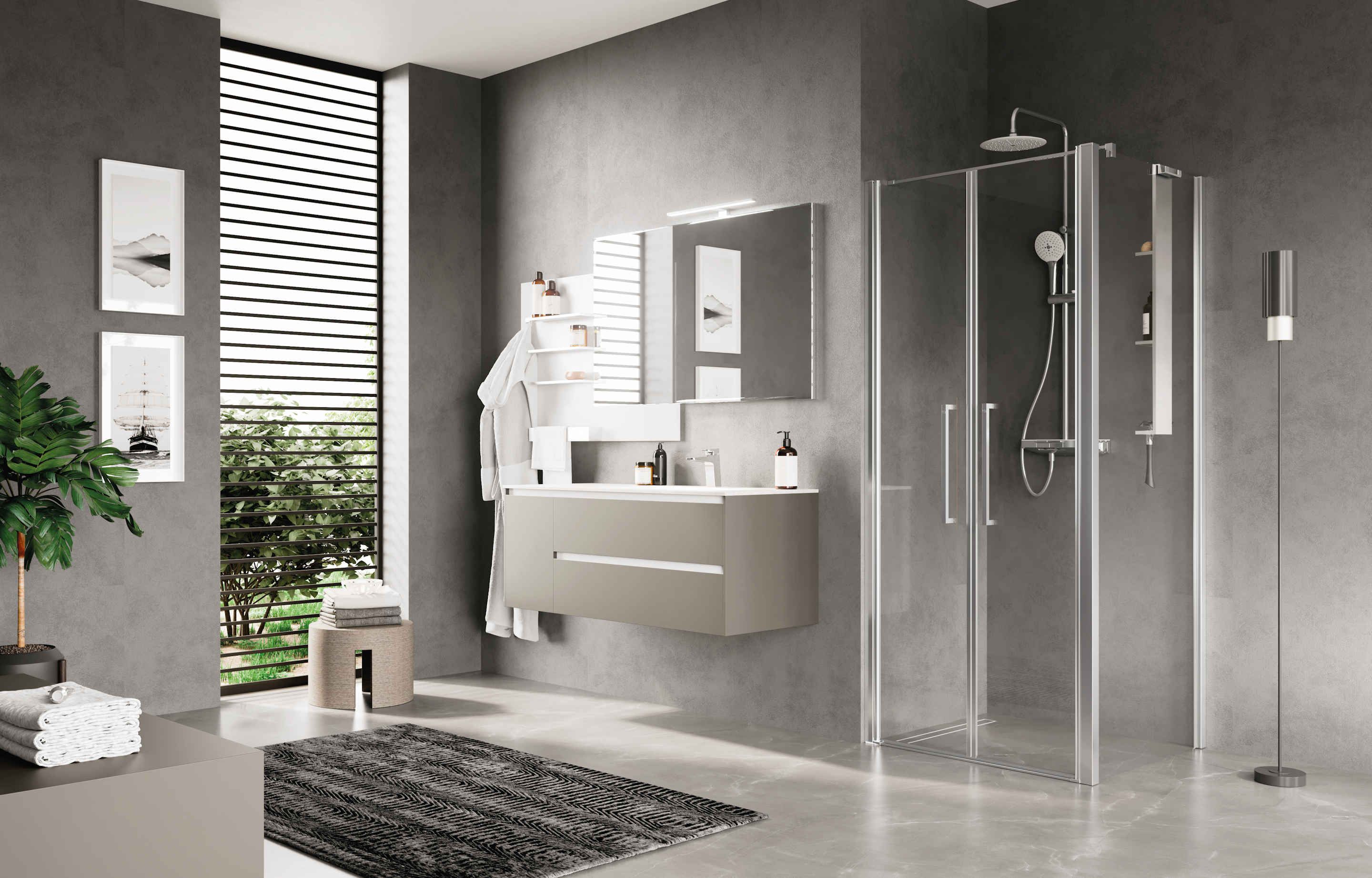 Mamparas de ducha - Young Plus 2B+F